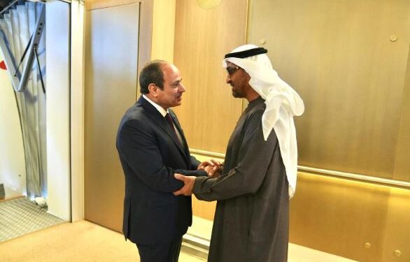 الرئيس السيسي يستقبل رئيس دولة الإمارات خلال زيارة اخوية لمصر تمتد لعدة أيام