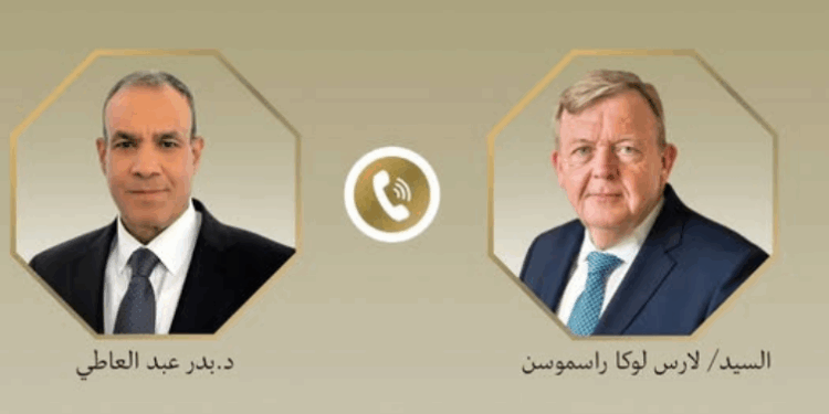 اتصال هاتفي بين وزير الخارجية ونظيره الدنماركي