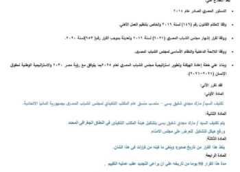 مجلس الشباب المصري يعلن تدشين مكتبه التنفيذي في برلين