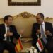 وزير الخارجية يلتقى مع نظيره الإسباني