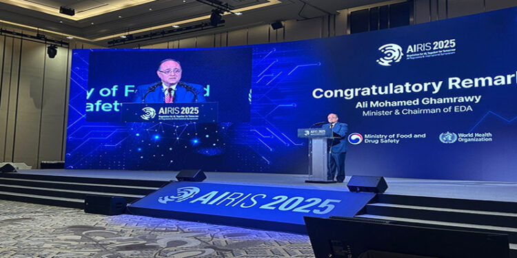 رئيس هيئة الدواء يشارك في المؤتمر الدولي للذكاء الاصطناعي في الهيئات الدوائية بكوريا الجنوبية