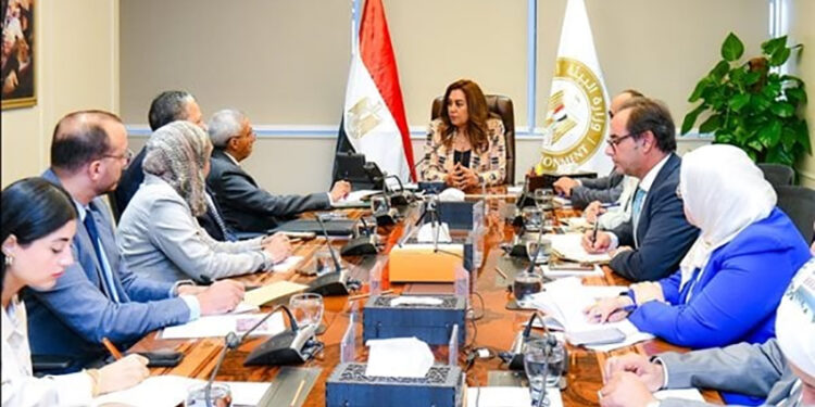 وزيرة التنمية تلتقي ممثلى الجهات المنظمة لإحتفالية الإفتتاح الرسمى للمتحف المصرى الكبير