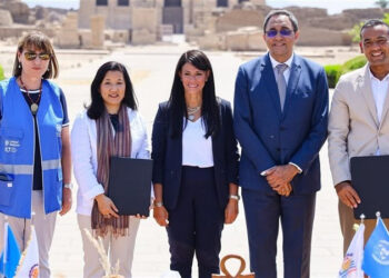 المشاط ومحافظ قنا والمنسقة المقيمة للأمم المتحدة يشهدون توقيع اتفاقية لدعم السياحة المستدامة والتنمية الاقتصادية بقنا