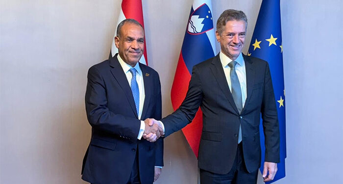 وزير الخارجية يلتقي رئيس وزراء سلوفينيا لبحث سبل تعزيز التعاون الثنائي