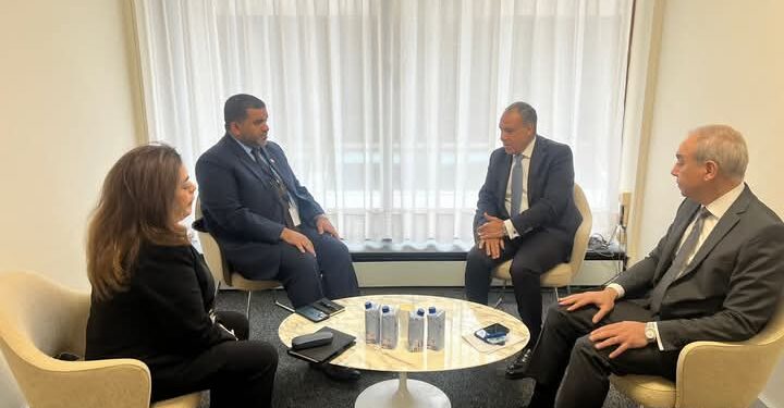 وزير الخارجية يلتقي المندوب الدائم لدولة الإمارات الرئيس الحالي للمجموعة العربية في منظمة اليونسكو