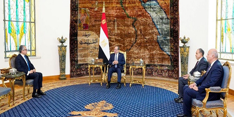 الرئيس السيسي يستقبل الدكتور خالد العناني