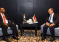 وزير الخارجية يلتقي نظيره السودانى على هامش منتدى أسوان للسلام والتنمية المستدامة