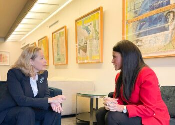 وزيرة التخطيط تلتقي رئيسة بنك الاستثمار الأوروبي خلال فعاليات الاجتماعات السنوية للبنك الدولي بواشنطن