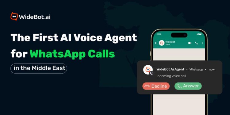 “وايدبوت” تُطلق أول وكيل ذكاء اصطناعي صوتي عبر مكالمات واتساب للأعمال في الشرق الأوسط