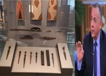 بلطة عمرها 700 ألف سنة داخل المتحف المصري الكبير.. مصطفى وزيري يكشف التفاصيل| فيديو 