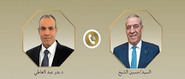 اتصال هاتفي بين وزير الخارجية ونائب الرئيس الفلسطيني