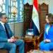 وزيرة التنمية تناقش مع محافظ الفيوم آخر مستجدات لجنة إعادة التوازن البيئي ببحيرة قارون