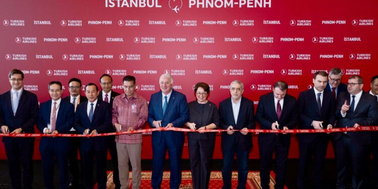 الخطوط الجوية التركية تطلق رحلاتها إلى بنوم بنه عاصمة كمبوديا