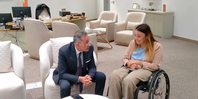 من داخل المتحف المصري الكبير. تسهيلات عديدة وإتاحة معلوماتية لذوي الإعاقات المختلفة