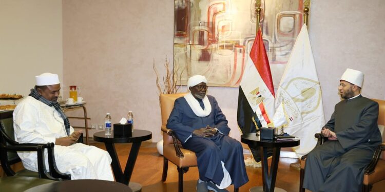 لقاء بين وزير الأوقاف ومفتي تشاد على هامش مؤتمر الإفتاء الدولي