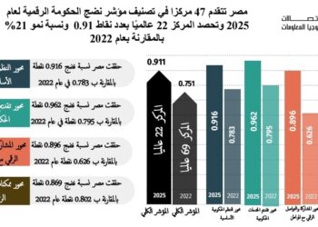 مصر ضمن أفضل 25 دولة عالميًا في نضج الحكومة الرقمية