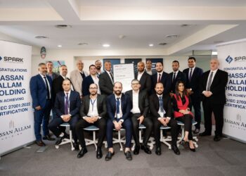 Spark Professional Services تحتفل بنجاح حصول “حسن علام القابضة” على شهادة ISO 27001 لأمن المعلومات