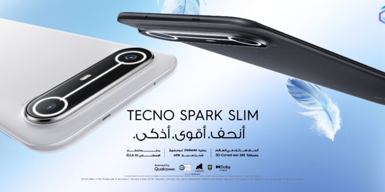TECNO تطلق SPARK Slim في مصر… أنحف هاتف بشاشة منحنية ثلاثية الأبعاد في العالم