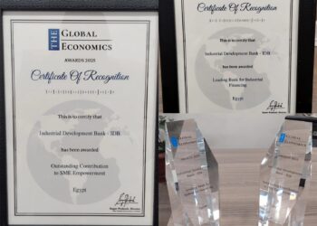 بنك التنمية الصناعية يحصد جائزتين دوليتين من The Global Economics Awards 2025