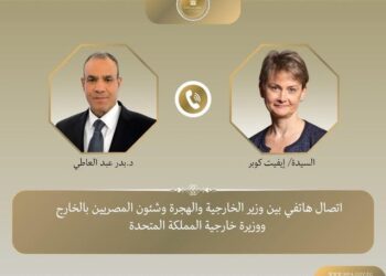 وزير الخارجية يبحث مع نظيرته البريطانية دعم العلاقات الثنائية ومستجدات الوضع الإقليمى