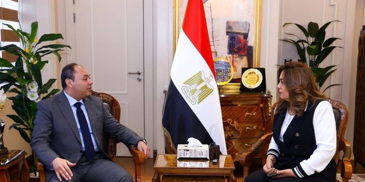 وزيرة التنمية المحلية تتابع مع رئيس هيئة تنمية الصعيد المشروعات التنموية الجارية