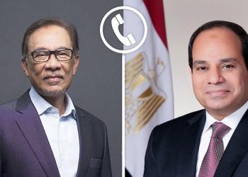 الرئيس السيسي يتلقى اتصالًا هاتفيًا من رئيس وزراء ماليزيا