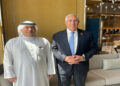 وزير الزراعة يلتقي مع نظيره الأردني ورئيس الهيئة العربية للاستثمار والإنماء الزراعي