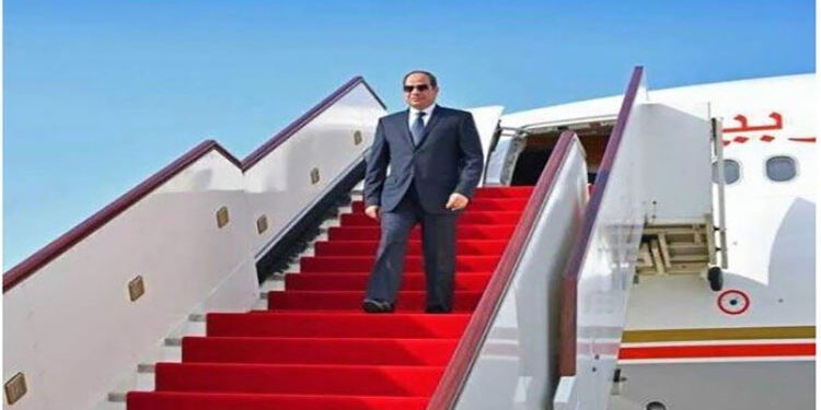 الرئيس السيسي يعود إلى أرض الوطن بعد انتهاء زيارته إلى الصين