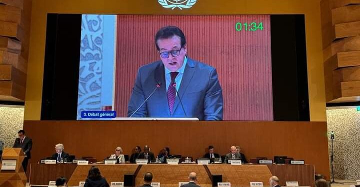 وزير الصحة يستعرض نتائج التعاون بين مصر ومنظمة الصحة في عدة مجالات صحية