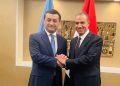 وزير الخارجية والهجرة وشئون المصريين بالخارج يلتقي بوزير خارجية أوزبكستان