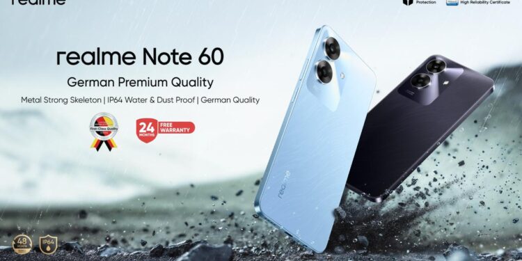 realme Note 60 يرفع مستوى الحماية ضد الأضرار