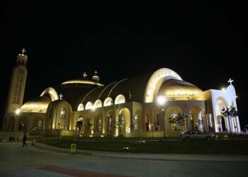 كاتدرائية ميلاد المسيح بالعاصمة الإدارية الجديدة تفتح أبوابها لقداس عيد الميلاد