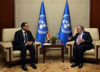 رئيس الوزراء يلتقي سكرتير عام الأمم المتحدة
