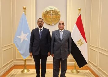 وزير العدل يستقبل وزير الدولة للعدل والشئون الدستورية بجمهورية الصومال الفيدرالية