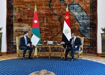 الرئيس السيسى يلتقى ولى العهد الأردنى الأمير الحسين بن عبدالله الثانى فى القاهرة