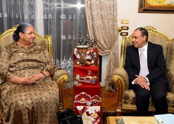 وزير الخارجية والهجرة يلتقي المبعوثة الأممية الجديدة إلى ليبيا