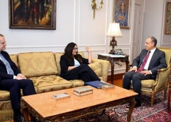 وزير الخارجية والهجرة يستقبل المبعوث التجارى البريطانى الخاص لمصر