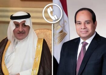 الرئيس السيسي يتلقى اتصال هاتفي من أمير منطقة تبوك بالسعودية