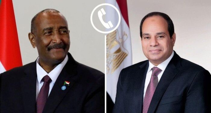 البرهان يهنئ الرئيس السيسى بحلول عيد الفطر المبارك