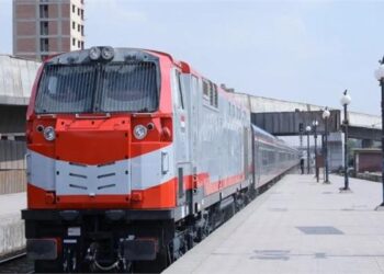 تشغيل حركة القطارات على خط القاهرة الاسكندرية في منطقة محطة طنطا في الاتجاهين