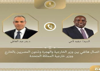 وزير الخارجية والهجرة يتلقى اتصالاً هاتفياً من وزير خارجية المملكة المتحدة