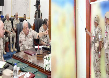 وزير الدفاع والإنتاج الحربى يشهد تنفيذ المرحلة الرئيسية لمشروع مراكز القيادة التعبوى للمنطقة الغربية العسكرية