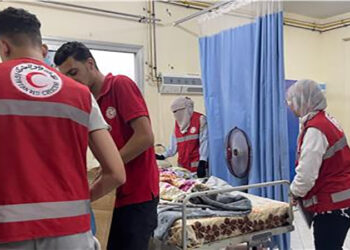 الهلال الأحمر المصري يقدم الدعم النفسي والمادي لضحايا حادث الطريق الإقليمي بالمنوفية