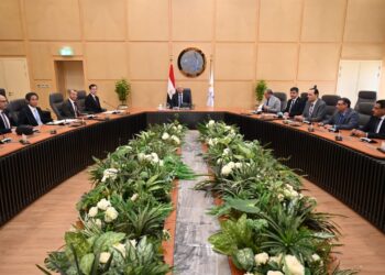 وزير الصناعة والنقل يلتقي الرئيس التنفيذى والعضو المنتدب لشركة ميتسوبيشى