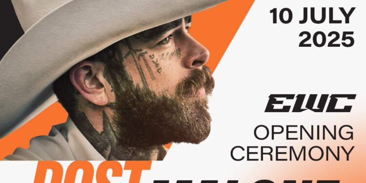 بوست مالون يحيي حفل افتتاح كأس العالم للرياضات الإلكترونية 2025