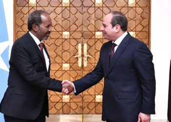 الرئيس السيسي يستقبل رئيس جمهورية الصومال الفيدرالية