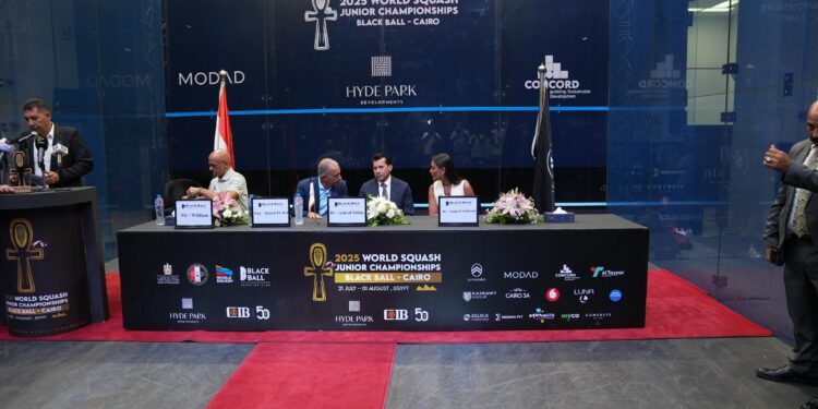 انطلاق بطولة العالم للناشئين للإسكواش في مصر برعاية مجموعة كايرو ثري ايه