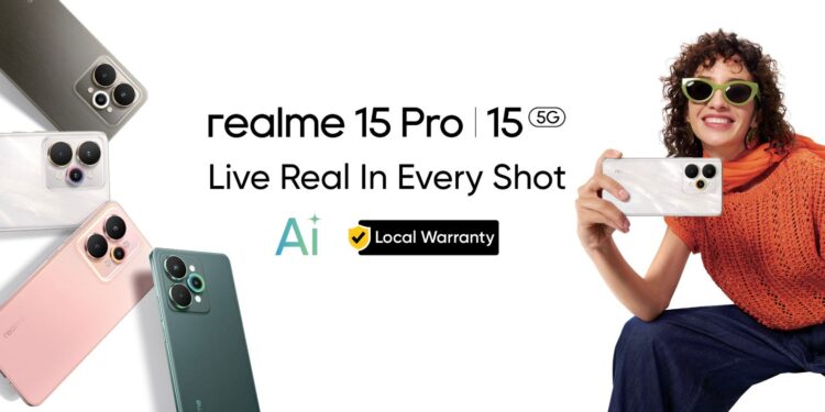 سلسلة realme 15 تطلق هاتف الجيل الجديد بذكاء اصطناعي متطور