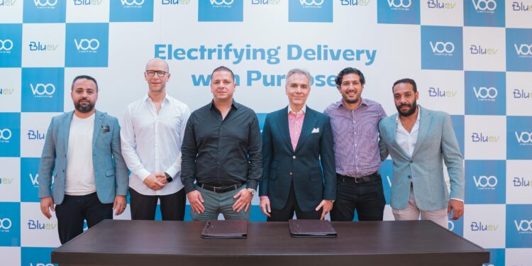 VOO App بالشراكة مع Blu EV تطلق لأول مرة في مصر منظومة موتوسيكلات دليڤري كهربائية صديقة للبيئة