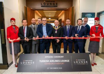 الخطوط الجوية التركية تفتتح أول صالة لها في أوروبا خارج تركيا في إدنبرة